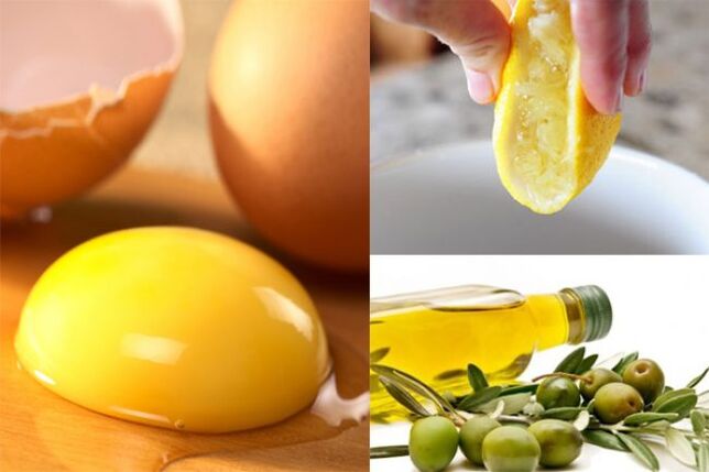 Eine Maske aus Eigelb, Olivenöl und Zitronensaft vereinheitlicht den Teint